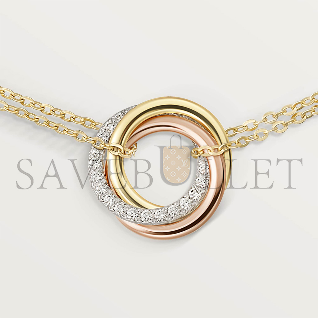 ca*t*er trinity 18k white gold, 18k yellow gold, 18k rose gold, Di*m*nd bracelet b6069815